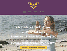 Tablet Screenshot of integrativehealthcoachpsc.com